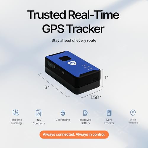 Brickhouse Car Trackers for Your Vehicle - Spark Nano 7 GPS Tracker with Magnetic Waterproof Case - Hidden Real-Time 4G LT...