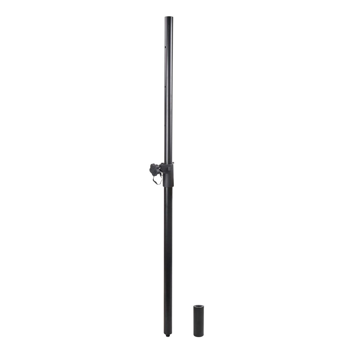 Sound Town 2-Pack Adjustable Height Subwoofer/Speaker Poles (35-54) With M20 Threaded Lower End & 35Mm Adaptor, 132 Lb Load Capa