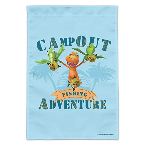 Campout Fishing Adventure Dinosaur Train Garden Yard Flag
