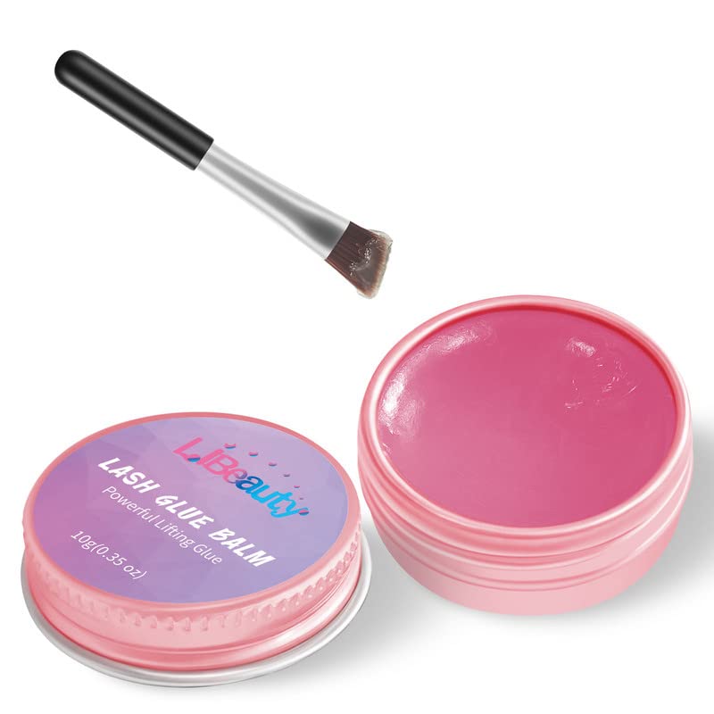 Libeauty Lash Lift Glue Balm, Faint Fragrance Lash Glue Wax for Perfect Eyelash Perm & Brow Lamination, Easy to Apply and Fast D