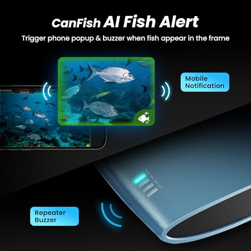 【2026 Upgrade Version】 Canfish CF1 Underwater Fishing Camera,1080P Full HD Portable Video Fish Finder,APP Remote Control R...