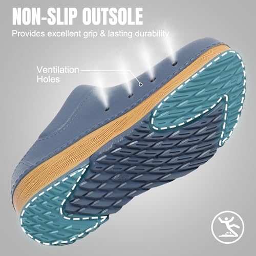 youermei Slip-On Men's Clogs Women's Mules, Lightweight Work Sandals with Removable EVA Footbed, Arch Support, Non Slip Cl...