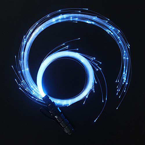 CHINLY Fiber Optic Whip, LED Light Whip for Dancing, with 40 Color Effect Mode and 360°Swivel, Rave Accessories for Partie...