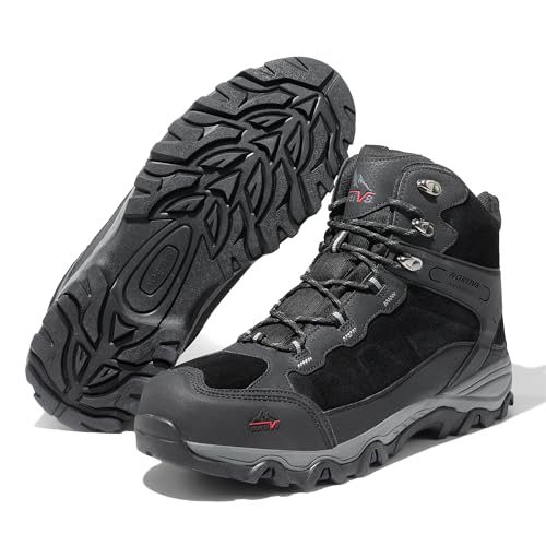 NORTIV 8 Men's Waterproof Hiking Boots Outdoor Mid Trekking Lightweight Mountaineering Shoes Paladin