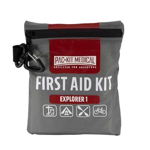 Pac-Kit Watertight Explorer 1 First Aid Kit for Hiking, Camping and Outdoor Activities, 67 Pieces