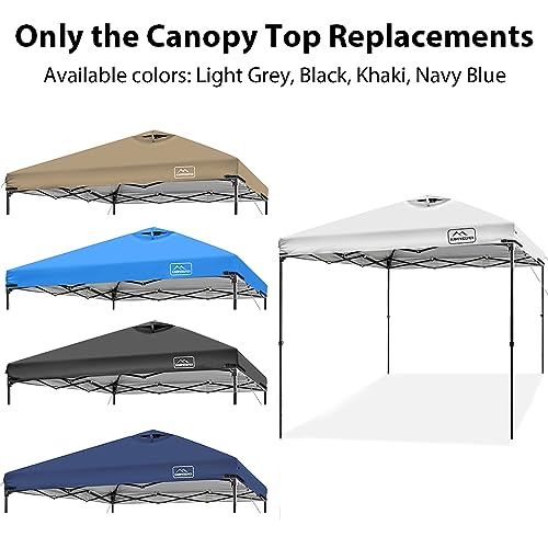 KAMPKEEPER Replacement Top Pop Up Canopy Tent Cover Roof with Air Vent and Adjustable Elastic Strap, Polyester UV Waterpro...
