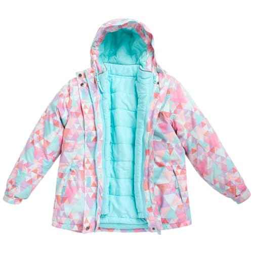Eddie Bauer Kids' Ski Jacket - Waterproof 3 in 1 Insulated Coat with Removable Shell Jacket for Boys and Girls (3-16)