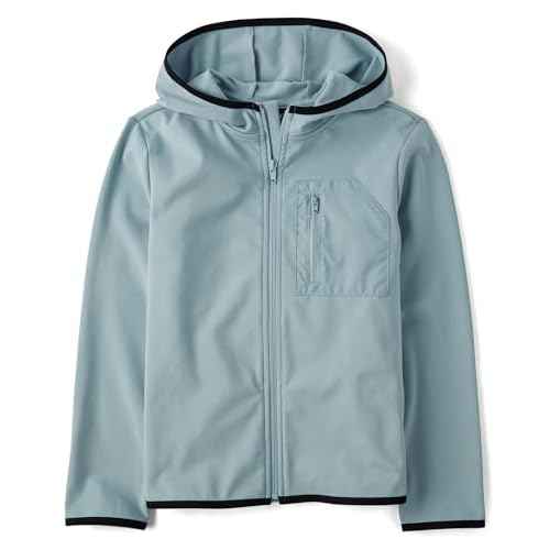 The Children's Place Boys' Soft Tech Hooded Full Zip Up Sweatshirt