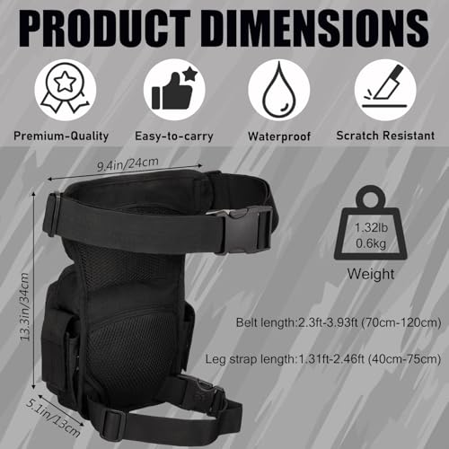 Protector Plus Tactical Drop Leg Bag Military Tool Gear Fanny Thigh Pack Utility Airsoft Motorcycle Cycling Waist Gear Pou...