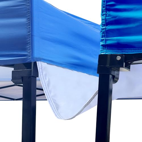 Joramoy 10 Feet Canopy Rain Gutter for Instant Pop Up Canopy, Canopy Tent Drainage Accessory Rain Gutter with Velcro Strap...