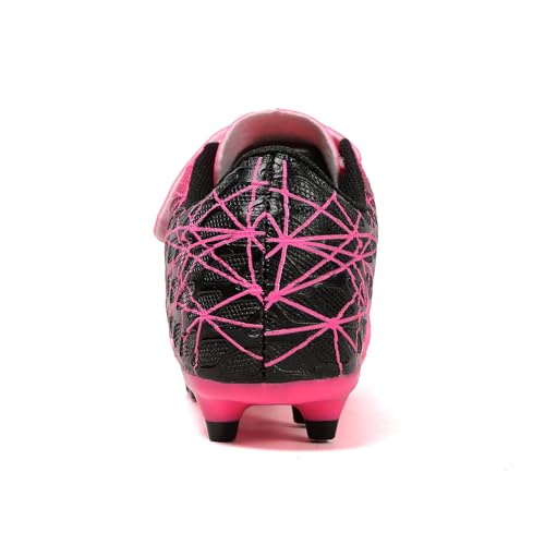 Skerxut Soccer Cleats, Kids Firm Ground Football Shoes, Boys Girls Athletic Outdoor