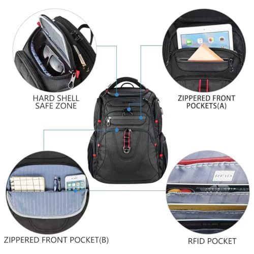 KROSER TSA Friendly Travel Laptop Backpack 17.3 inch XL Computer Backpack Water-Repellent College Daypack Business Backpac...