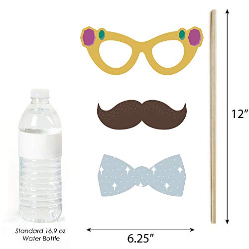 Big Dot of Happiness Holy Nativity - Manger Scene Religious Christmas Photo Booth Props Kit - 20 Count