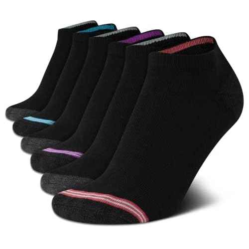 Nautica Womens Low Cut Socks - 6 Pack Breathable Cushioned Athletic Performance No Show Socks for Women (Sizes: 4-10)