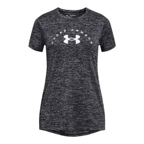Under Armour Girls' Tech Twist Arch Big Logo Short-Sleeve Crew Neck T-Shirt