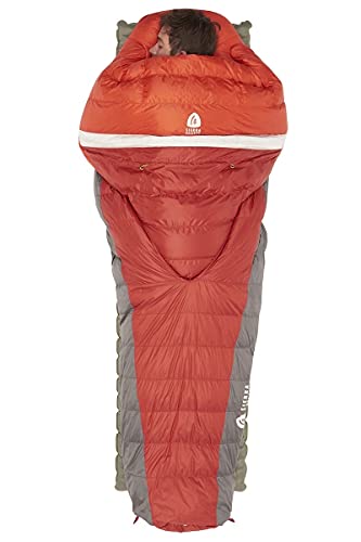 Sierra Designs Backcountry Bed 20 Degree Sleeping Bag with 650 Fill Dridown - Lightweight Zipperless Down Sleeping Bag for...
