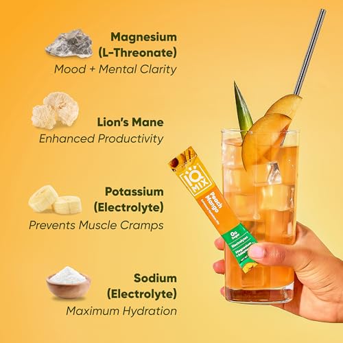 IQMIX Hydration Electrolyte Powder - 4-in-1 Formula for Hydration, Mental Clarity, Mood & Recovery - Sugar-Free, Keto Drin...