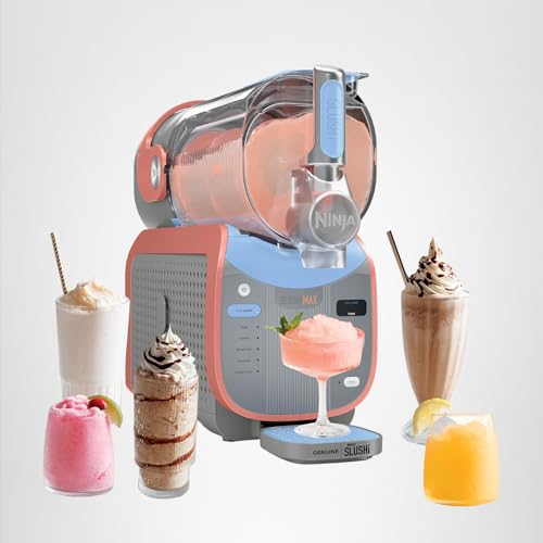 Ninja SLUSHi Max XXL Smart Frozen Drink Maker | Top Performance & Smart Technology, Party-Size 150oz Capacity, No Ice Needed, 6 Programs, Ideal Temp & Texture up to 12 hours | Peach FS605