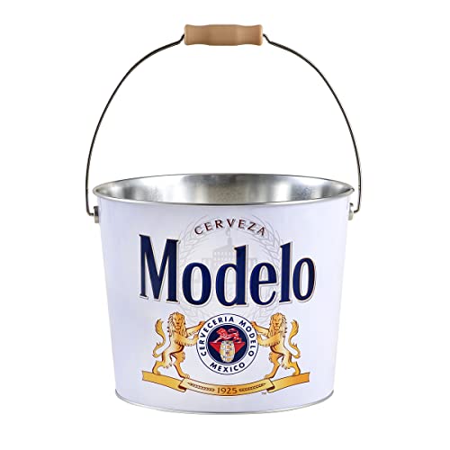 Modelo Beverage Bucket with Wire Handle Modelo (433317-12), White