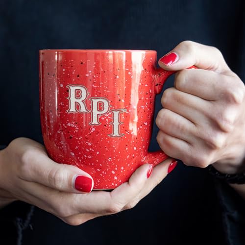 Rico Industries NCAA 16 oz Team Color Laser Engraved Speckled Ceramic Coffee Mug (P, Q & R Schools)