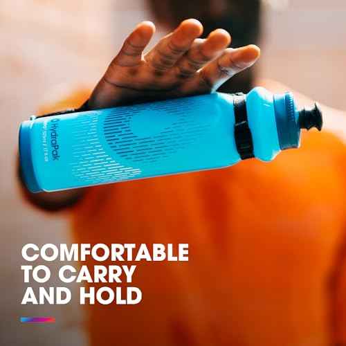 HydraPak Tempo Pro 400ml - Handheld Running Squeeze Bottle for Training and Race Day Hydration with Removable Strap (400ml/13oz) - White