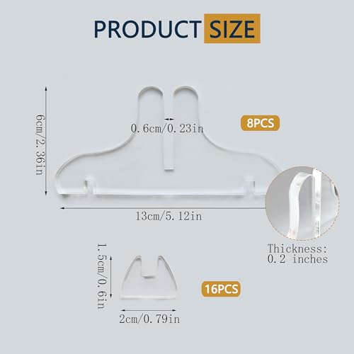 Acrylic Poster Board Stand Holder,8 Pcs Foam Board Stands For Display Table Top Sign Menu,Double-Sided Desktop Flyer Holde...