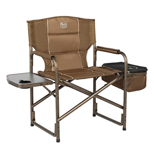 TIMBER RIDGE Folding Camping Chair with Cooler Bag, Director Chair Foldable with Side Table for Adults, Camp Chairs for Ou...