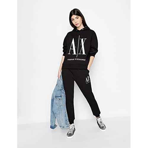 Armani Exchange womens Icon Project Hooded Sweatshirt