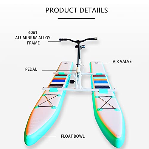SUP Water Bikes, Inflatable Pedal Boat, Water Bike Inflatable Kayak Bikeboat for Lake, Water Bikes with Paddle Board Water...