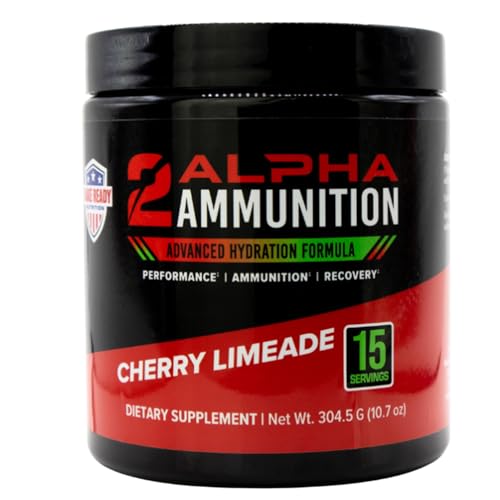 MAKE READY NUTRITION 2ALPHA Ammunition Cherry Limeade - Hydration, Energy Drink, and Immune Support with Vitamin C, Calciu...