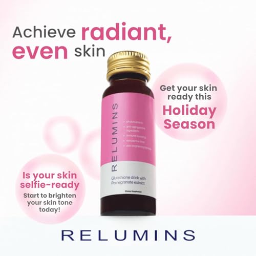 Relumins Glutathione Shots | New Year New You Glow | USA's No.1 Liquid Glutathione Drink with Collagen & Antioxidant Boost...