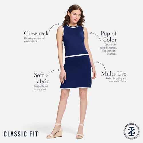 IZOD Womens Athletic Sweater Dress Sleeveless