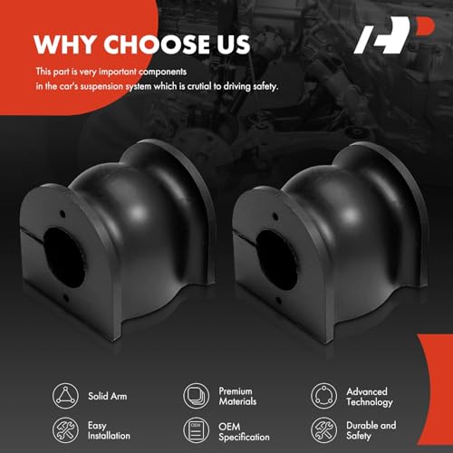 A-Premium 2 x Front To Frame Sway Bar Bushing Kits, Compatible with Honda CR-V CRV 2007-2014