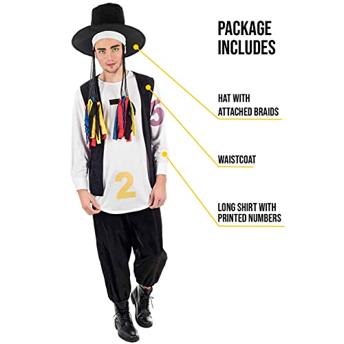 fun shack Mens 1980s Pop Star Costume, 80s Pop Culture Costume, 80s Mens Costumes for Adults, Men 80s Outfits For Adults
