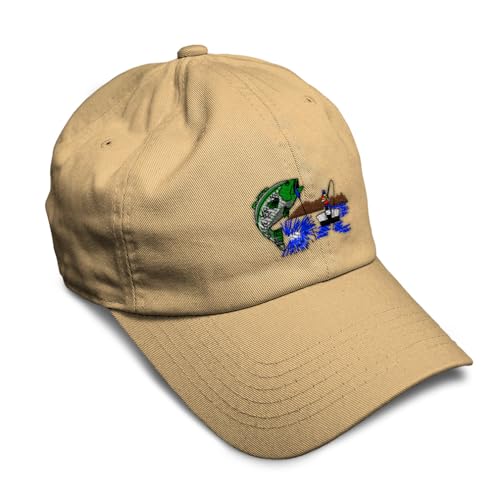 Soft Baseball Hat Embroidered Dad Hat Animal Wildlife Freshwater Bass Fishing Men & Ladies Baseball Cap