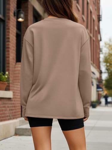 Trendy Queen Womens Oversized Long Sleeve T Shirts 2026 Basic Crewneck Tee Fall Tops Casual Workout Y2K Clothes
