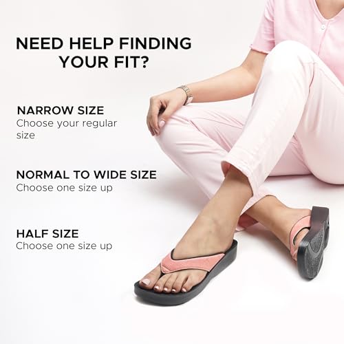 AEROTHOTIC Slip On Recovery Footwear Plantar Fasciitis Flip Flops for Women Yoga Mat Outdoor Walking Beach Ladies Arch Sup...