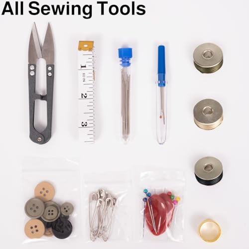 Military Sewing Kit, Army Survival Sewing Kit with Buttons for Men, Women, Small Repair Sewing Tools with Zipper in Nylon ...