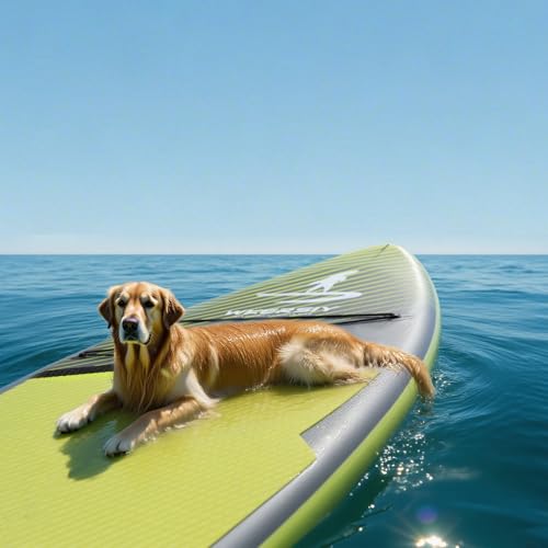 11”32“6 Premium Inflatable Stand Up Paddle Boards with Durable SUP Paddle Board Accessories Wide Stable Design Includes Ba...