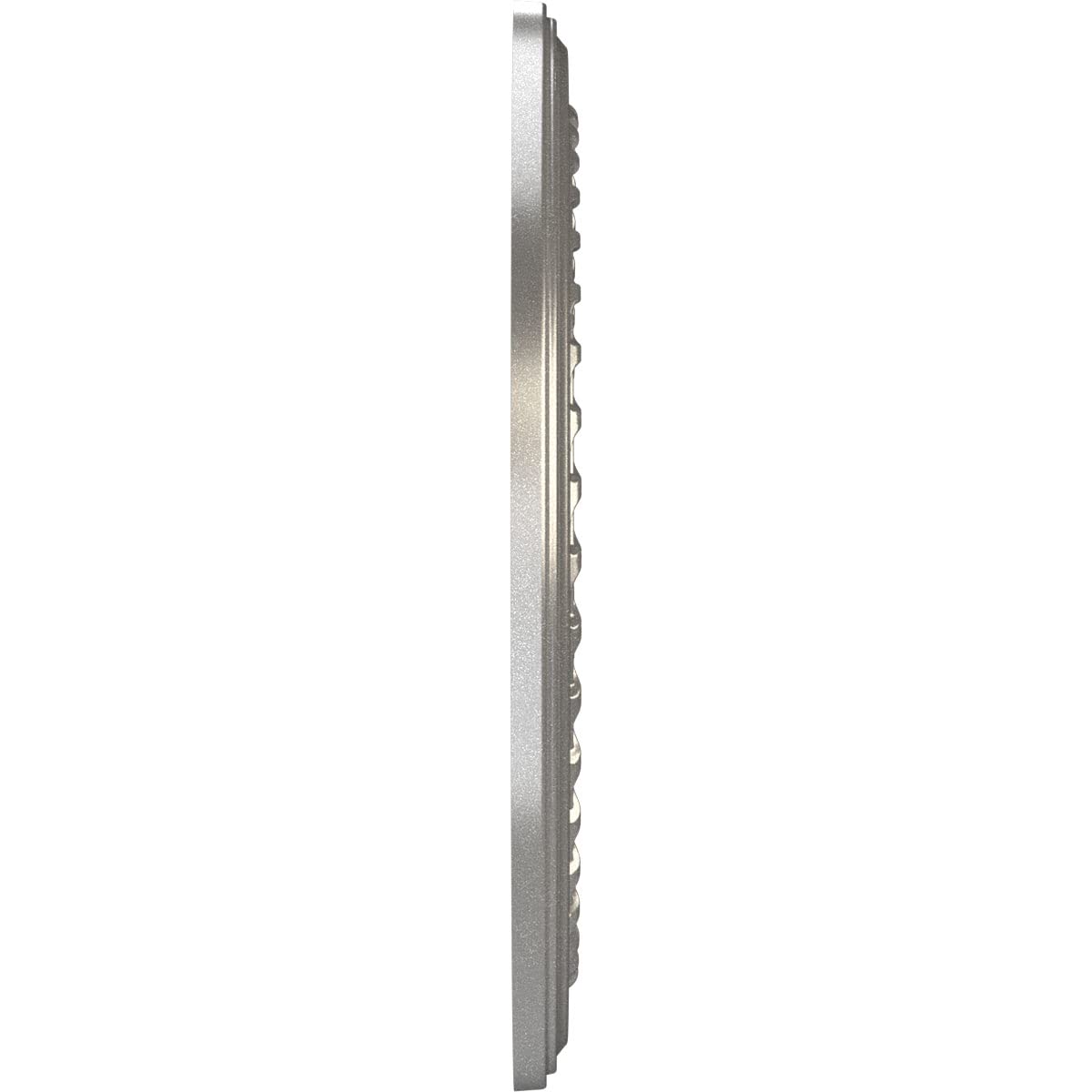 Ekena Millwork 13Od X 3 1/2Id X 3/4P Cole Thermoformed Pvc Ceiling Medallion (Fits Canopies Up To 4 1/4), Aged Dark Steel