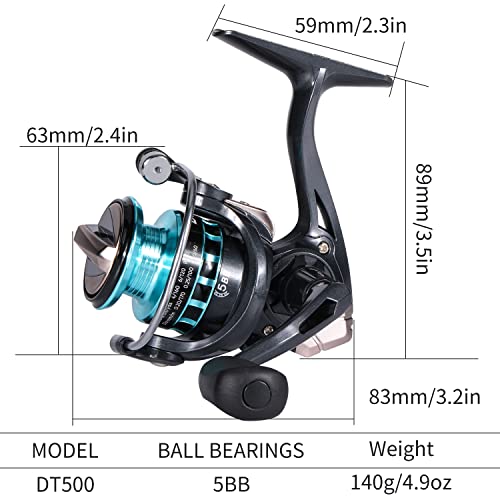 Sougayilang Ice Fishing Rod and Reel Combo, Ice Fishing Gear Complete Kit, Include Ice Jig and Ice Fishing Accessories, Sp...