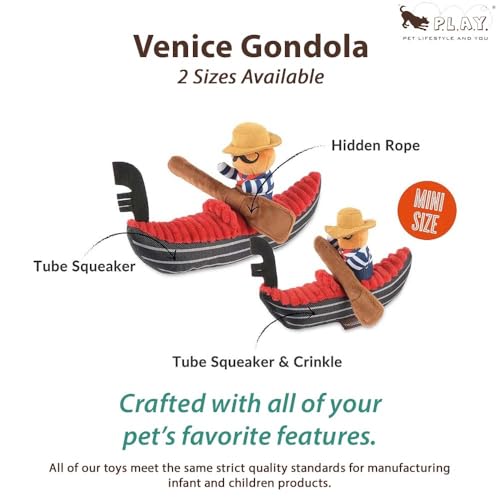P.L.A.Y. PET LIFESTYLE AND YOU P.L.A.Y. Cute Plush Dog Toys - Totally Touristy Landmark Themed Durable Squeaker Chew Toy, ...