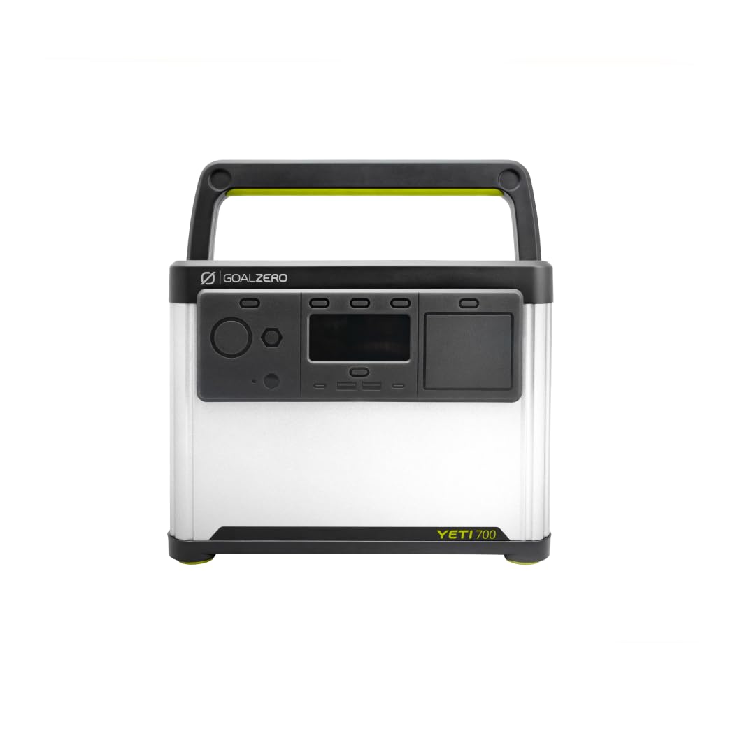Goal Zero Yeti Portable Power Station, Yeti 700 + Boulder 100, 677 Watt Hour Lifepo4 Battery, Water Resistant & Dustproof Solar