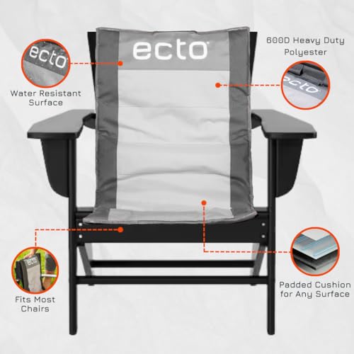 Ecto TOPR Cooling Cushion, Cools Down 45 Degrees up to 10 Hours, Battery Powered for Chair, Bleacher, Car Seat, Camping, G...