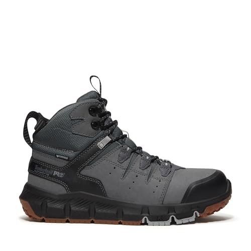 Timberland PRO Tempe, Men's, Grey, Alloy Toe,EH, WP, Slip Resistant, 6 Inch Work Boot