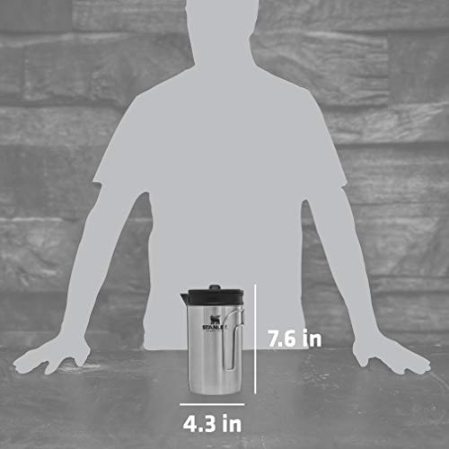 STANLEY All In One French Press Coffee Maker 32 oz | 5 Minute Brew, 4 Hours Hot | Mesh Filter for Coffee Grounds | Insulat...