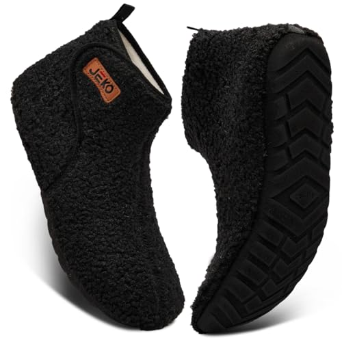 UUBARIS Bootie Slippers for Women Men Furry Warm House Sock Shoes For Indoor Outdoor Travel