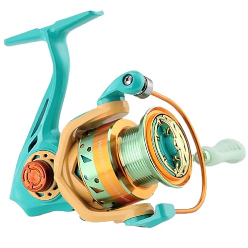 Cosych Macaron Metal Fishing Reel, Metal Spinning Reel, Smooth Operation, Interchangeable Left and Right Hands