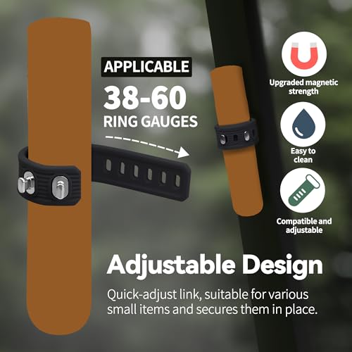 LJOWJVA Holder for Golf Cart-Magnetic Holder Golf, Magnetic Adjustable, Fits 38 to 60 Ring Gauge, Suitable for Golf, Barbe...