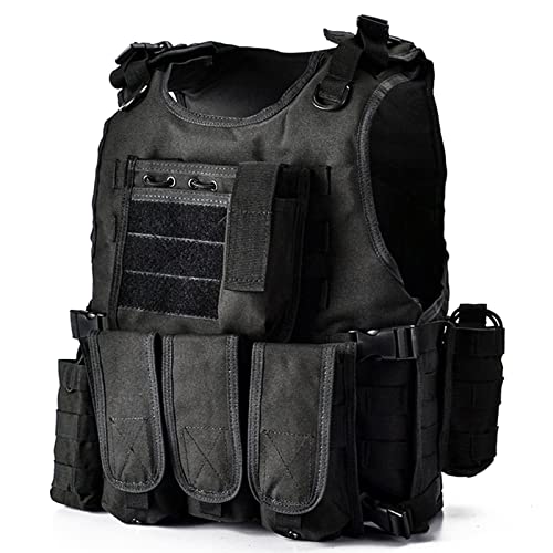 YAKEDA Adjustable Tactical Airsoft Training Vest | Camping, Fishing, Hunting,Gift for Halloween and New Year